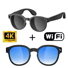 Inteligentne Okulary 4K z Kamerą i AI