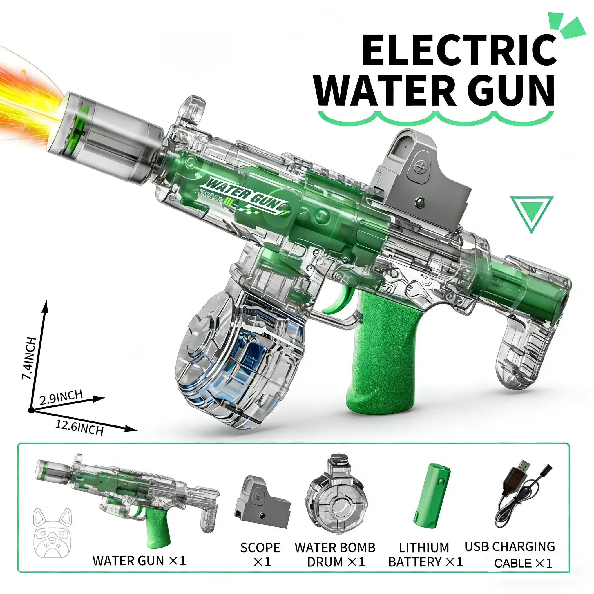 Super Blaster Wodny z Efektem Odrzutu