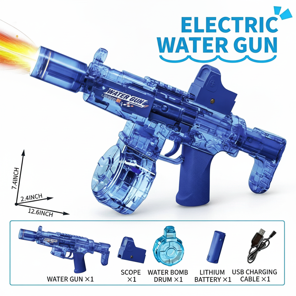 Super Water Blaster with Recoil Effect