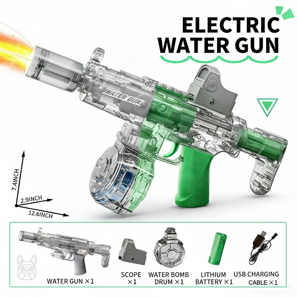 Super Water Blaster with Recoil Effect